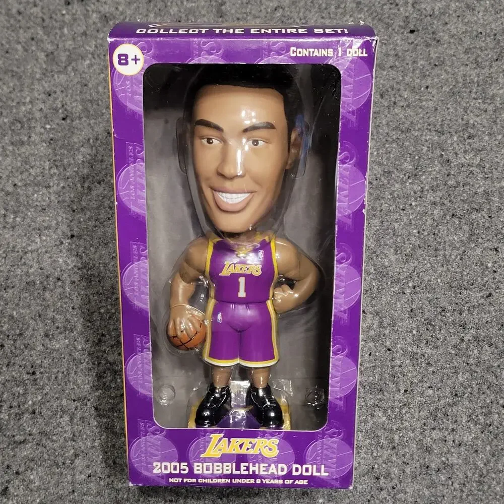 Vintage LA Lakers Bobblehead Caron Butler #1 2005 Upper Deck Carls Jr Throwback